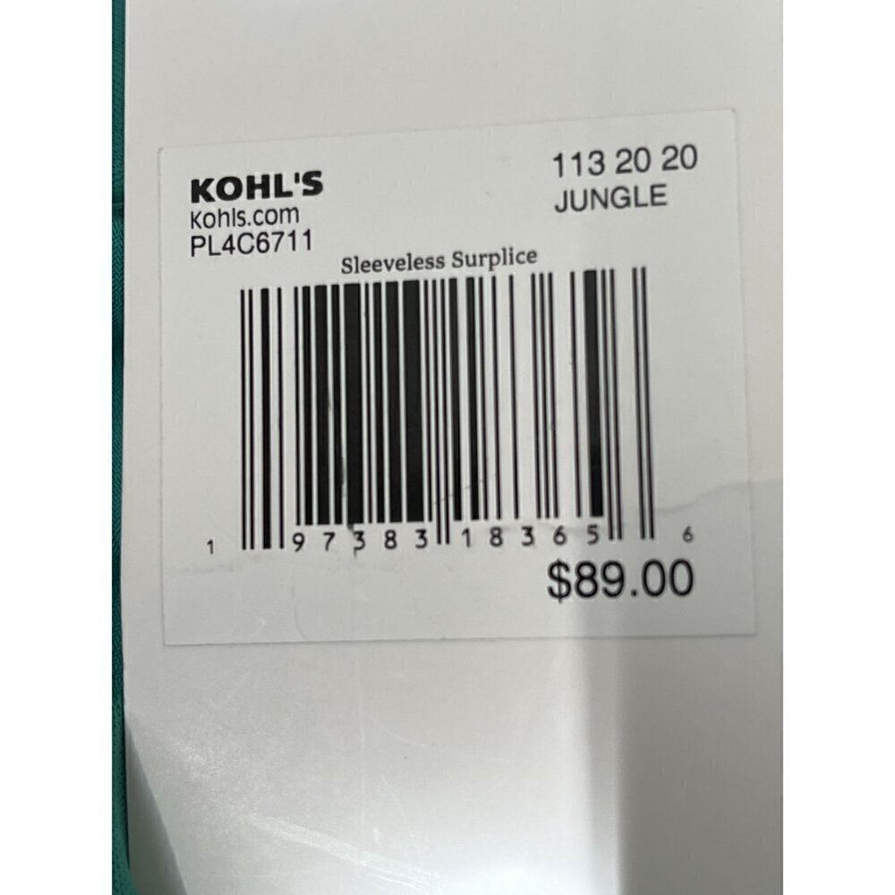 Women's Size 10  Harper Rose Sleeveless Wide-Leg Cropped Green Jumpsuit - Picture 8 of 13